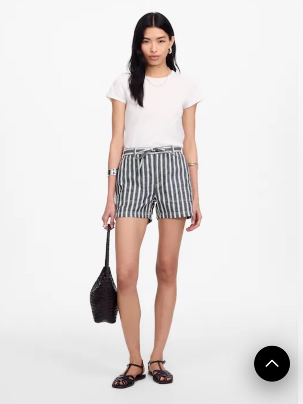 Madewell Pull-On Drawstring Shorts linen cotton